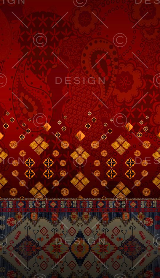 中国风印花华亿平台图片