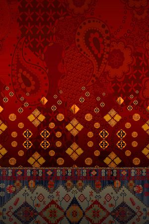 中国风印花华亿平台图片