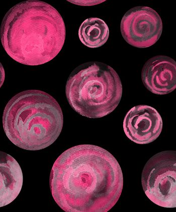 圆形印花华亿平台图片