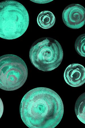 圆形印花华亿平台图片