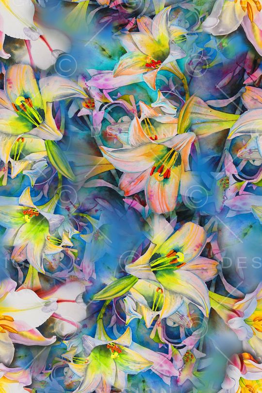 水彩印花华亿平台图片