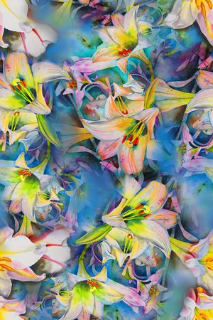 水彩印花华亿平台图片