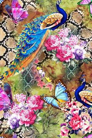 动物纹印花华亿平台图片