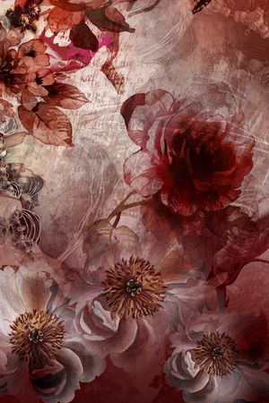 花卉印花华亿平台图片