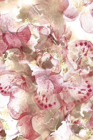 破碎花卉印花华亿平台图片