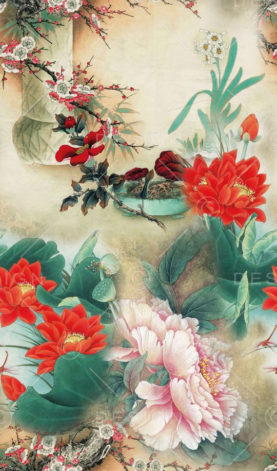 桃花印花华亿平台图片