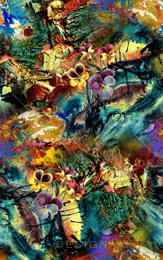 抽象印花华亿平台图片