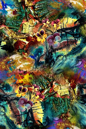 抽象印花华亿平台图片