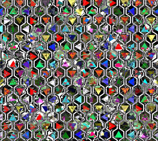 三角形印花华亿平台图片