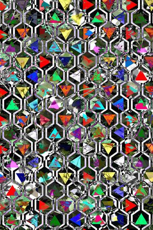 三角形印花华亿平台图片