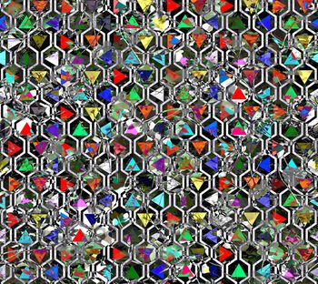 三角形印花华亿平台图片