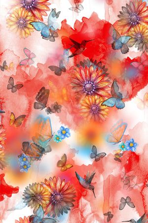 乱花印花华亿平台图片