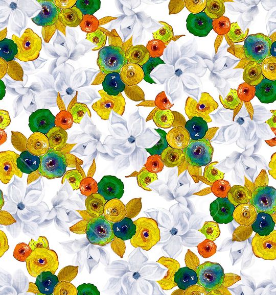 油画花卉印花华亿平台图片