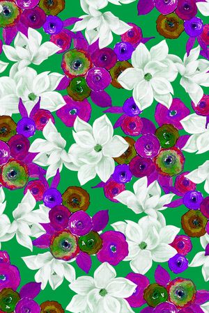 油画花卉印花华亿平台图片