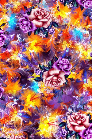 牡丹印花华亿平台图片