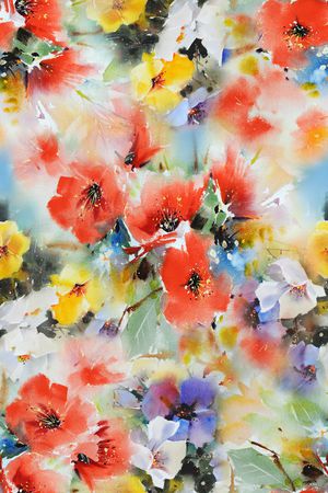 洋阳---花卉印花华亿平台图片