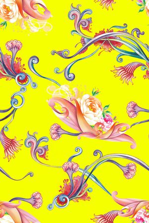 植物印花华亿平台图片