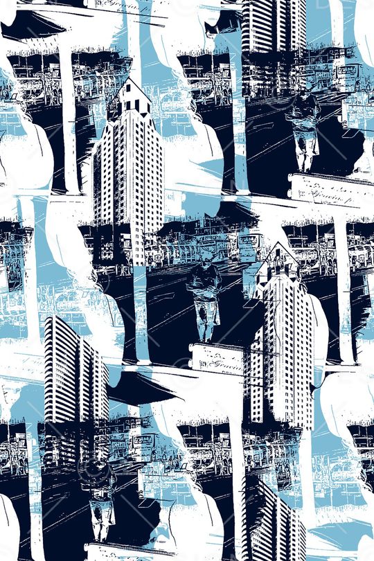 抽象纹理印花华亿平台图片