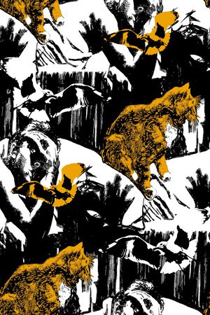 抽象纹理印花华亿平台图片