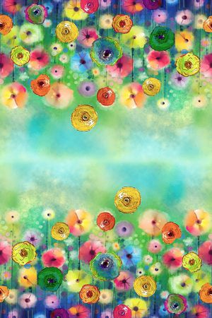 油画花朵印花华亿平台图片