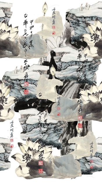 棉麻印花华亿平台图片