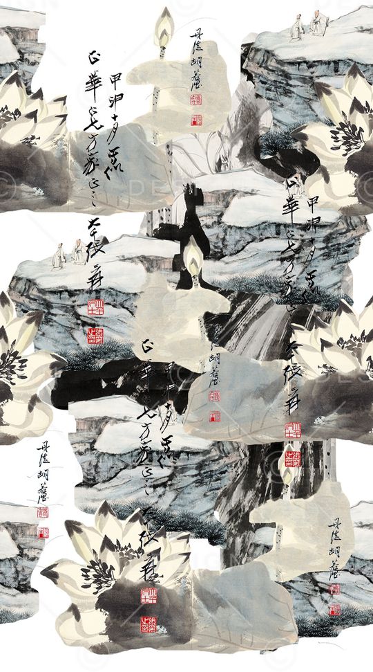 棉麻印花华亿平台图片