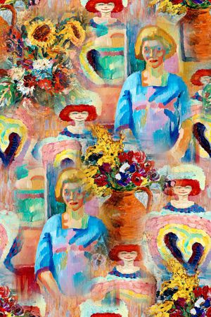 抽象印花华亿平台图片