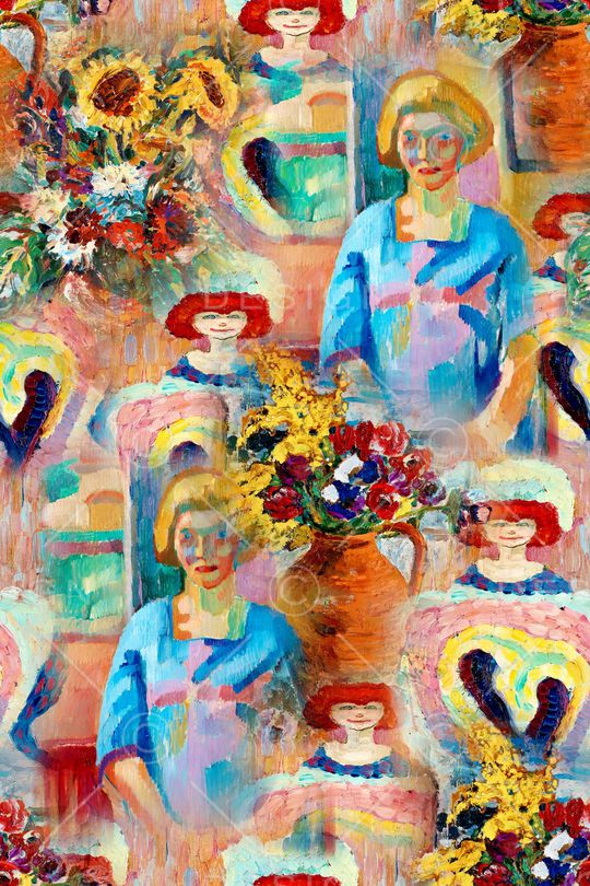 抽象印花华亿平台图片