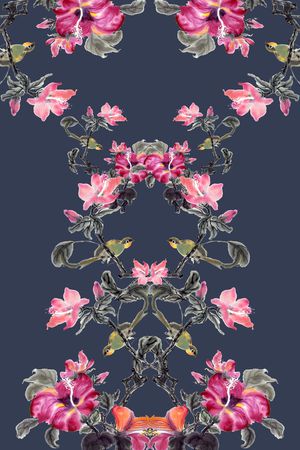 中国画印花华亿平台图片