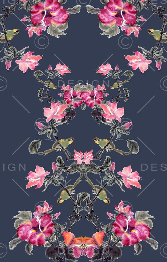 中国画印花华亿平台图片