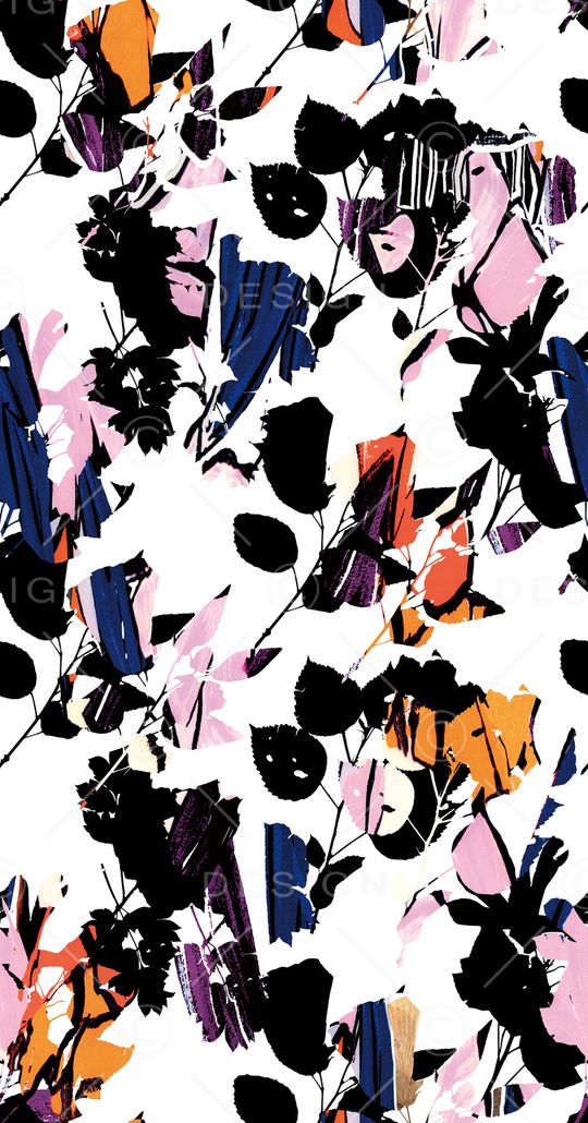 抽象花印花华亿平台图片