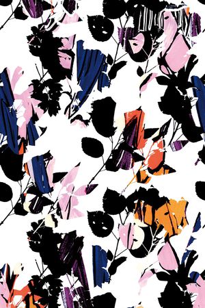 抽象花印花华亿平台图片