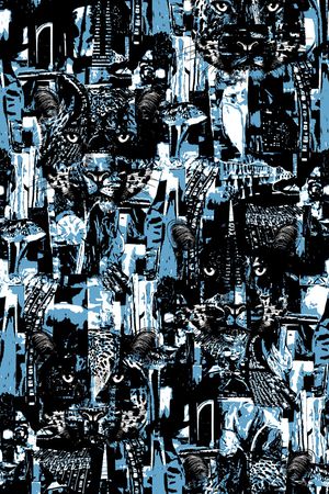 抽象纹理印花华亿平台图片