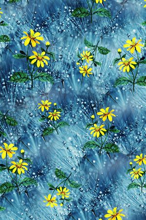 菊花印花华亿平台图片