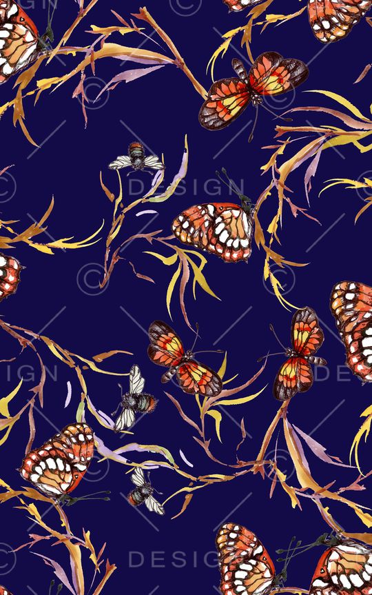 树枝印花华亿平台图片