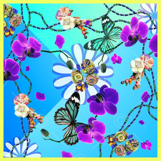 花卉印花华亿平台图片