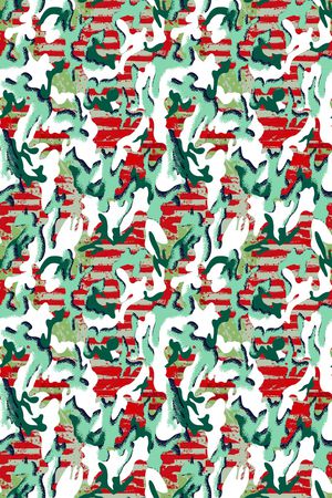 动物迷彩印花华亿平台图片