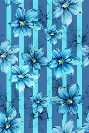 花卉印花华亿平台图片