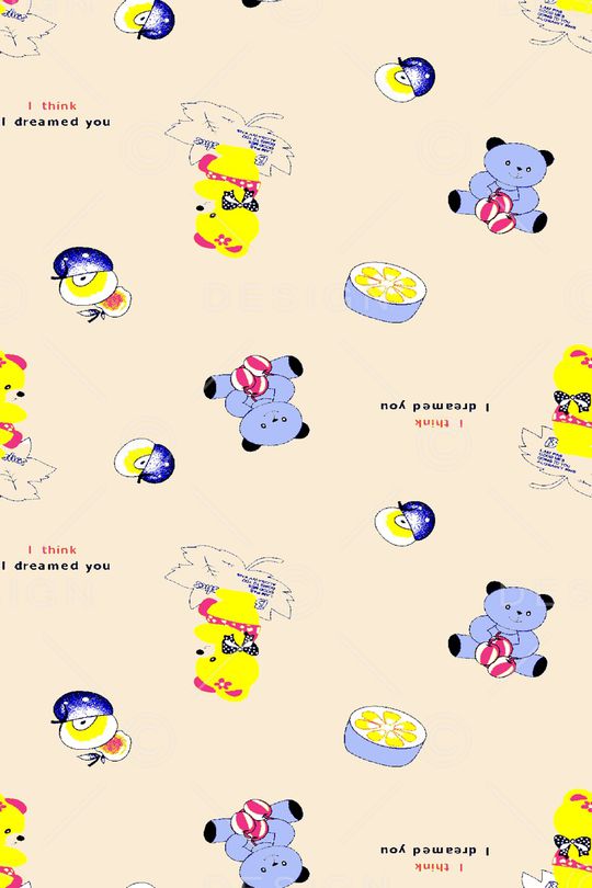 小熊印花华亿平台图片