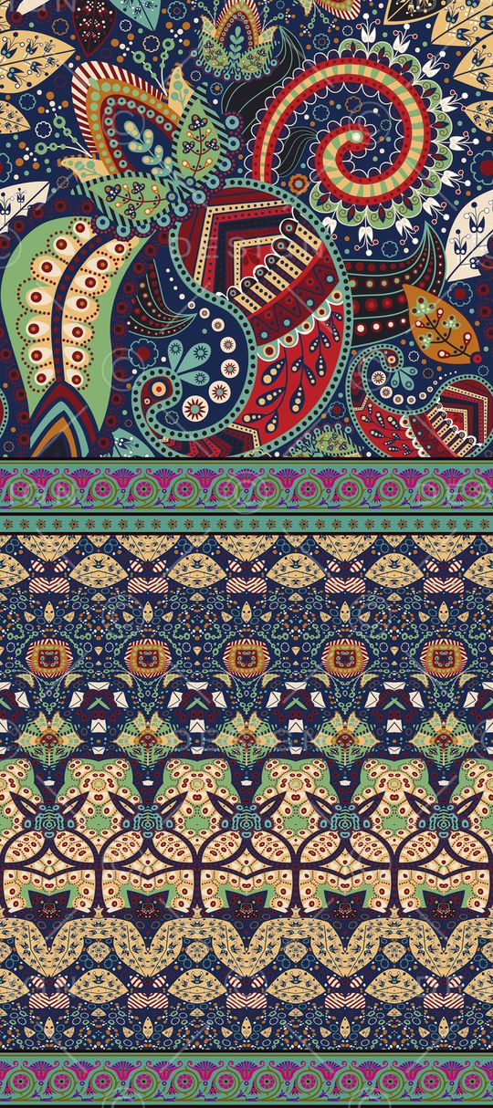 民族风几何印花华亿平台图片