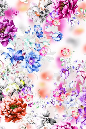 柔美印花华亿平台图片