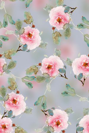 春夏清爽雪纺真丝棉丝巾布料泳装民族风印花印花华亿平台图片