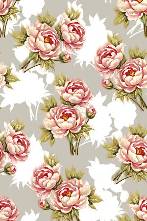 春夏清爽雪纺真丝棉丝巾布料泳装民族风印花印花华亿平台图片