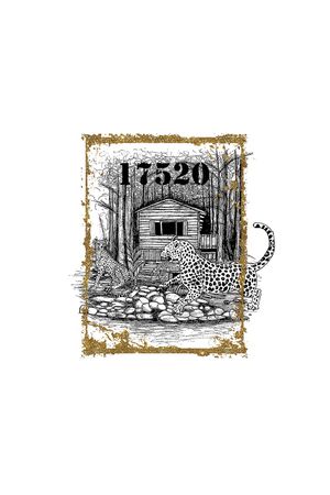 复古房子印花华亿平台图片