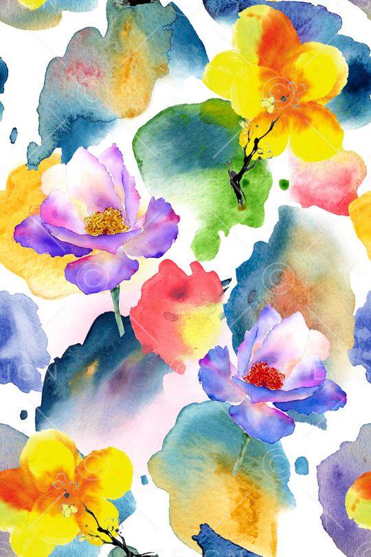 水彩印花华亿平台图片