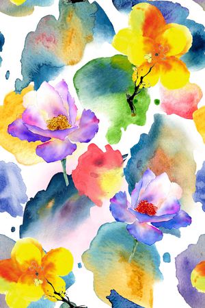 水彩印花华亿平台图片