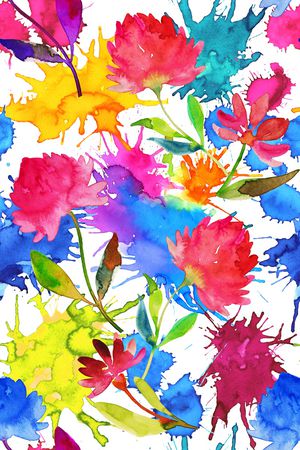 水彩印花华亿平台图片