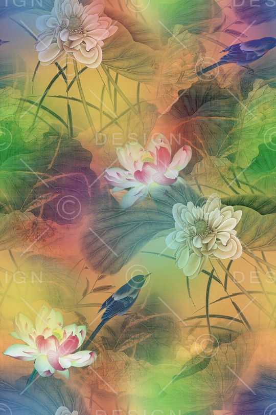 中国风印花华亿平台图片