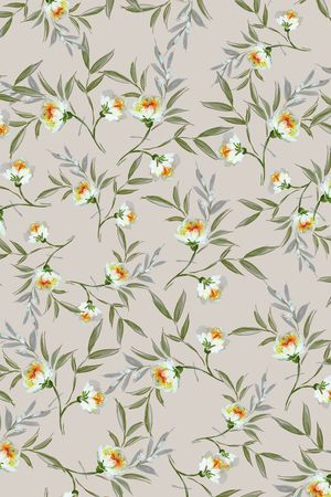 小碎花印花华亿平台图片