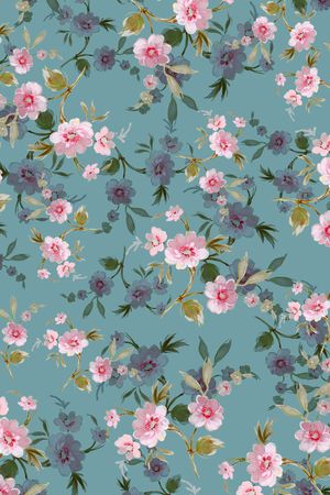 小碎花印花华亿平台图片